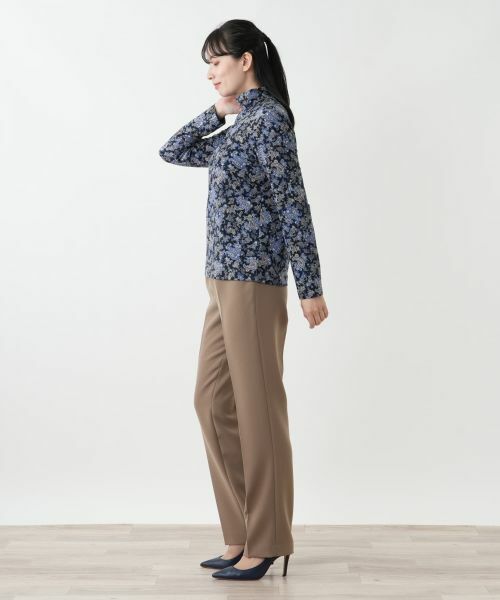 Leilian / レリアン カットソー | ペイズリー柄ハイネックカットソー【Leilian WHITE LABEL】 | 詳細5