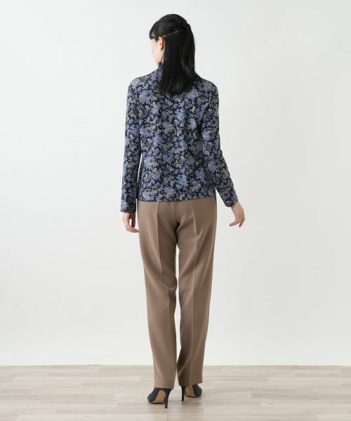 Leilian / レリアン カットソー | ペイズリー柄ハイネックカットソー【Leilian WHITE LABEL】 | 詳細6