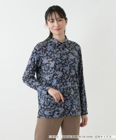 Leilian / レリアン ポロシャツ | ペイズリー柄ブラウス【Leilian WHITE LABEL】