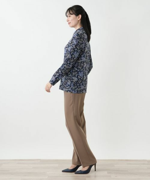 Leilian / レリアン ポロシャツ | ペイズリー柄ブラウス【Leilian WHITE LABEL】 | 詳細2