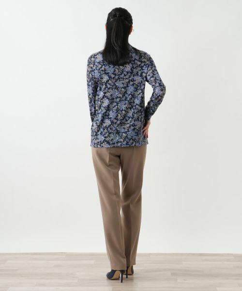 Leilian / レリアン ポロシャツ | ペイズリー柄ブラウス【Leilian WHITE LABEL】 | 詳細3