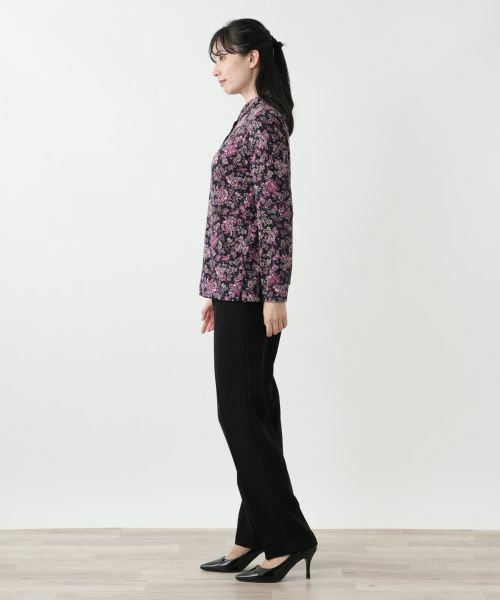 Leilian / レリアン ポロシャツ | ペイズリー柄ブラウス【Leilian WHITE LABEL】 | 詳細5