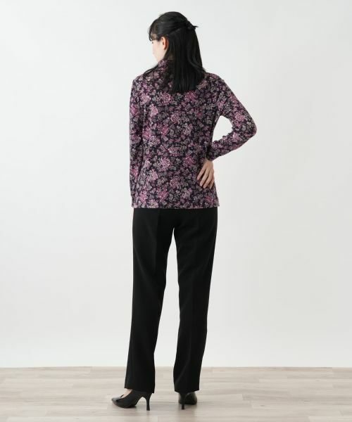 Leilian / レリアン ポロシャツ | ペイズリー柄ブラウス【Leilian WHITE LABEL】 | 詳細6