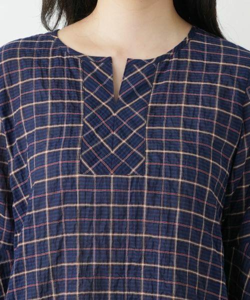 Leilian / レリアン シャツ・ブラウス | チェック柄フレアスリーブブラウス【Leilian WHITE LABEL】 | 詳細7