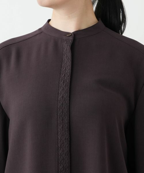 Leilian / レリアン シャツ・ブラウス | レーストリムブラウス【Leilian WHITE LABEL】 | 詳細10