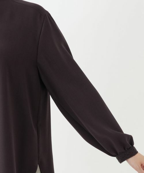 Leilian / レリアン シャツ・ブラウス | レーストリムブラウス【Leilian WHITE LABEL】 | 詳細12