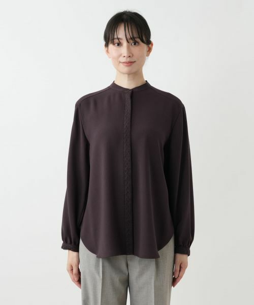 Leilian / レリアン シャツ・ブラウス | レーストリムブラウス【Leilian WHITE LABEL】 | 詳細7