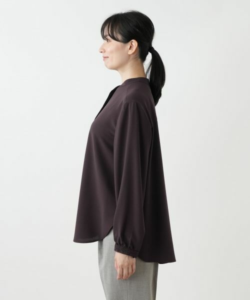 Leilian / レリアン シャツ・ブラウス | レーストリムブラウス【Leilian WHITE LABEL】 | 詳細8