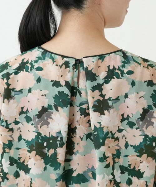 Leilian / レリアン シャツ・ブラウス | 花柄チュニックブラウス【Leilian WHITE LABEL】 | 詳細11