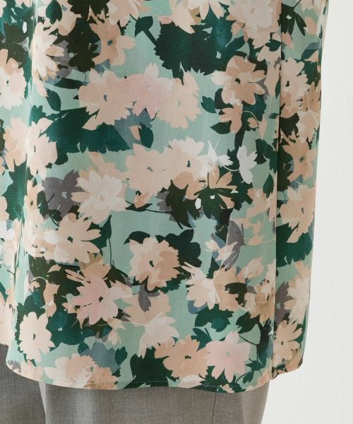 Leilian / レリアン シャツ・ブラウス | 花柄チュニックブラウス【Leilian WHITE LABEL】 | 詳細13