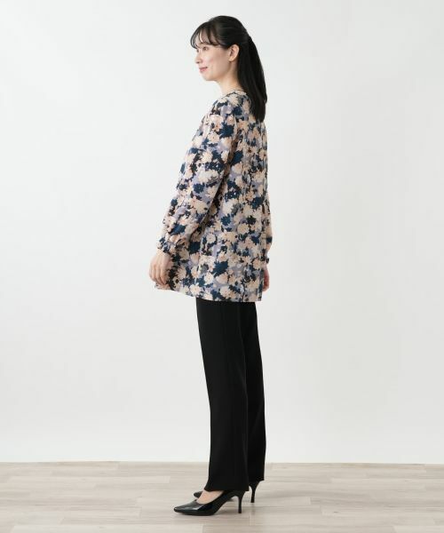 Leilian / レリアン シャツ・ブラウス | 花柄チュニックブラウス【Leilian WHITE LABEL】 | 詳細2