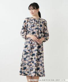 Leilian / レリアン ドレス | 花柄フレアワンピース【Leilian WHITE LABEL】