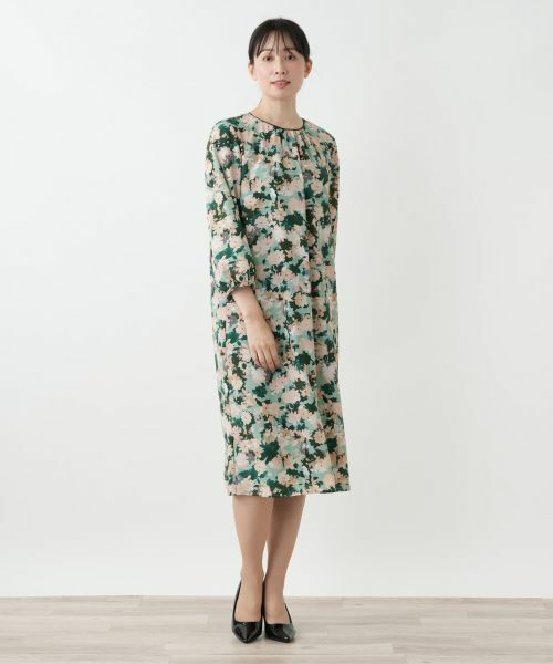 Leilian / レリアン ドレス | 花柄フレアワンピース【Leilian WHITE LABEL】 | 詳細1