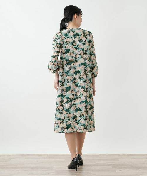 Leilian / レリアン ドレス | 花柄フレアワンピース【Leilian WHITE LABEL】 | 詳細3