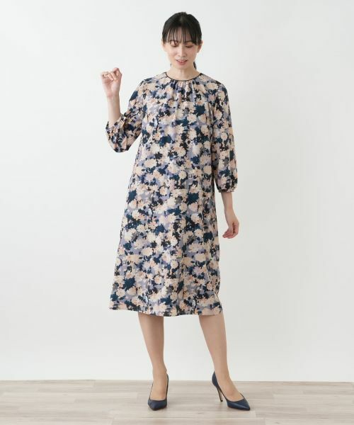 Leilian / レリアン ドレス | 花柄フレアワンピース【Leilian WHITE LABEL】 | 詳細4