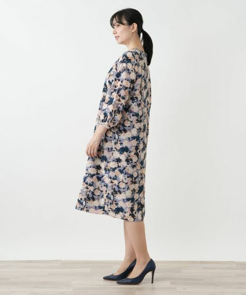 Leilian / レリアン ドレス | 花柄フレアワンピース【Leilian WHITE LABEL】 | 詳細5