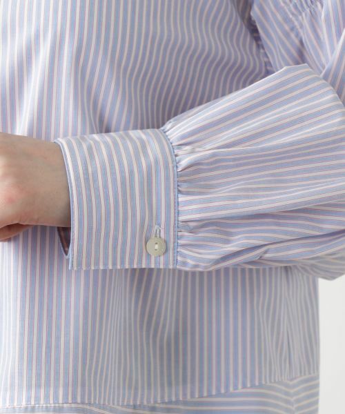 Leilian / レリアン シャツ・ブラウス | ストライプ切替ブラウス【MUSE BY ROCHAS Premiere】 | 詳細10