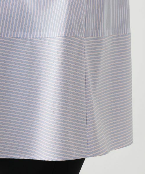 Leilian / レリアン シャツ・ブラウス | ストライプ切替ブラウス【MUSE BY ROCHAS Premiere】 | 詳細11