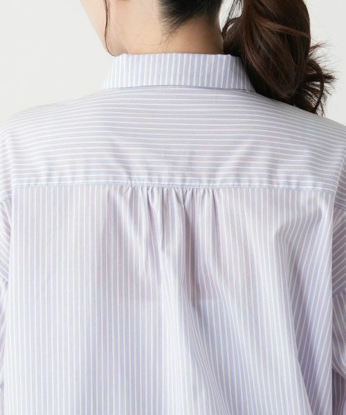 Leilian / レリアン シャツ・ブラウス | ストライプ切替ブラウス【MUSE BY ROCHAS Premiere】 | 詳細8