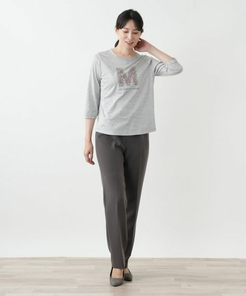 Leilian / レリアン カットソー | 刺繍ボーダーカットソー【MUSE BY ROCHAS Premiere】 | 詳細1