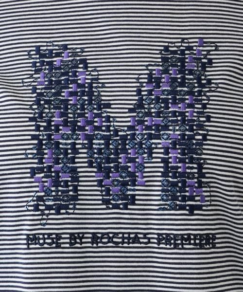 Leilian / レリアン カットソー | 刺繍ボーダーカットソー【MUSE BY ROCHAS Premiere】 | 詳細14