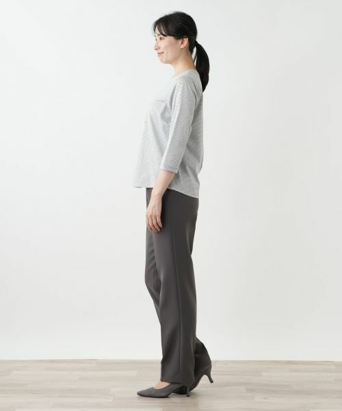 Leilian / レリアン カットソー | 刺繍ボーダーカットソー【MUSE BY ROCHAS Premiere】 | 詳細2