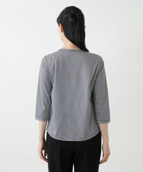 Leilian / レリアン カットソー | 刺繍ボーダーカットソー【MUSE BY ROCHAS Premiere】 | 詳細9