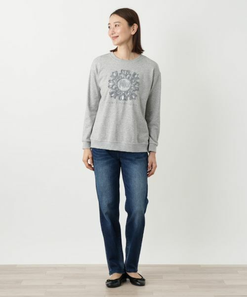 Leilian / レリアン スウェット | 刺繍プルオーバー【MUSE BY ROCHAS Premiere】 | 詳細1
