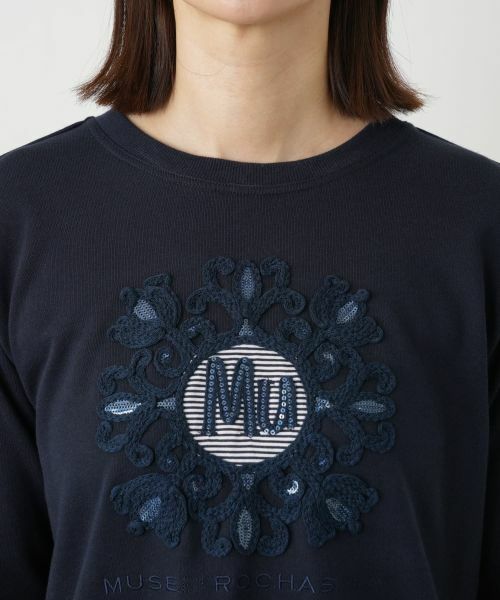 Leilian / レリアン スウェット | 刺繍プルオーバー【MUSE BY ROCHAS Premiere】 | 詳細10