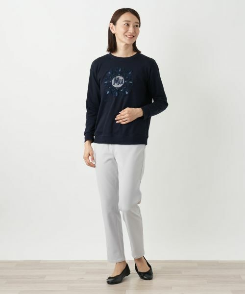 Leilian / レリアン スウェット | 刺繍プルオーバー【MUSE BY ROCHAS Premiere】 | 詳細4