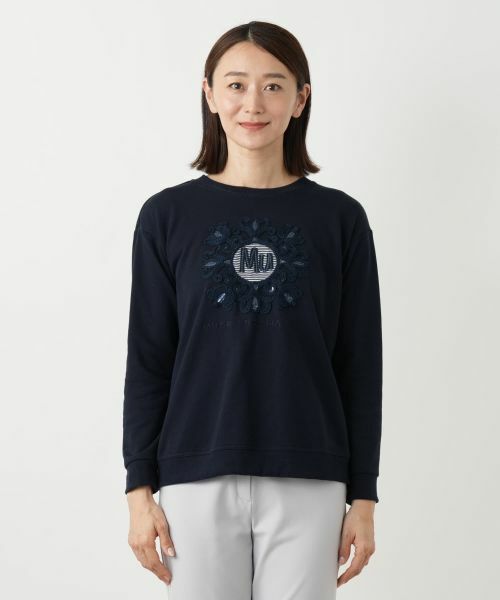 Leilian / レリアン スウェット | 刺繍プルオーバー【MUSE BY ROCHAS Premiere】 | 詳細7