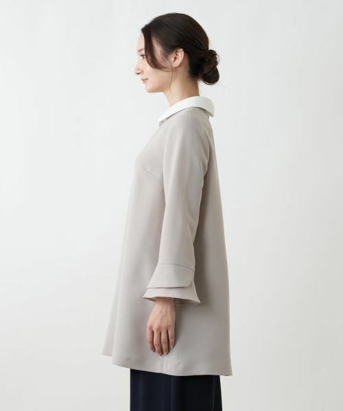 Leilian / レリアン シャツ・ブラウス | ラウンドカラーチュニックブラウス | 詳細14