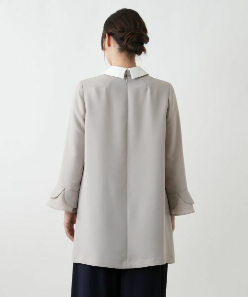 Leilian / レリアン シャツ・ブラウス | ラウンドカラーチュニックブラウス | 詳細15