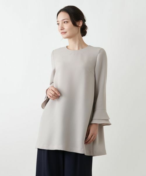 Leilian / レリアン シャツ・ブラウス | ラウンドカラーチュニックブラウス | 詳細16