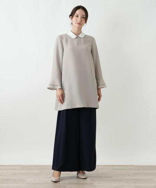 Leilian / レリアン シャツ・ブラウス | ラウンドカラーチュニックブラウス | 詳細3