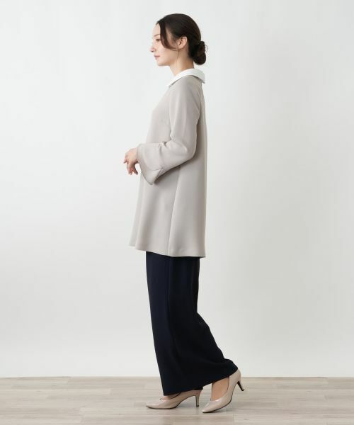 Leilian / レリアン シャツ・ブラウス | ラウンドカラーチュニックブラウス | 詳細4