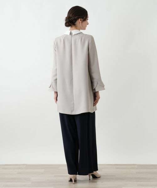 Leilian / レリアン シャツ・ブラウス | ラウンドカラーチュニックブラウス | 詳細5