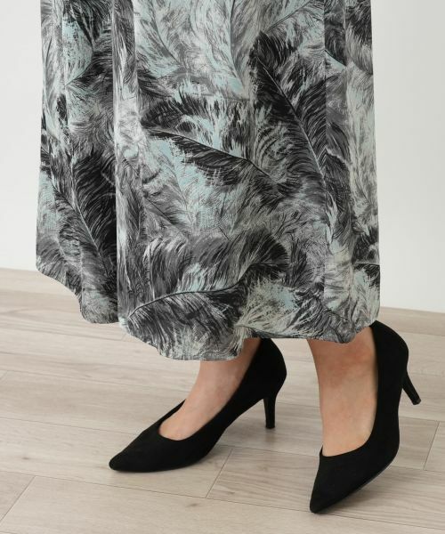 Leilian / レリアン ミニ・ひざ丈スカート | プリントフレアスカート | 詳細12