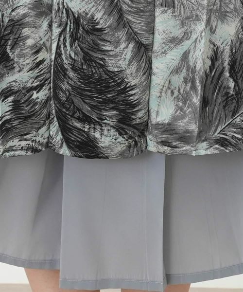 Leilian / レリアン ミニ・ひざ丈スカート | プリントフレアスカート | 詳細13