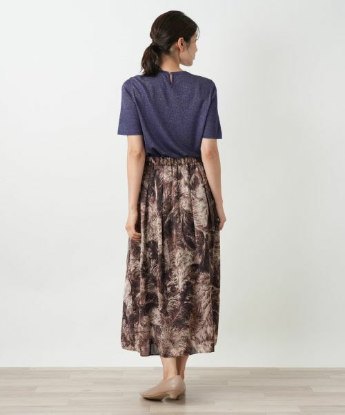 Leilian / レリアン ミニ・ひざ丈スカート | プリントフレアスカート | 詳細20