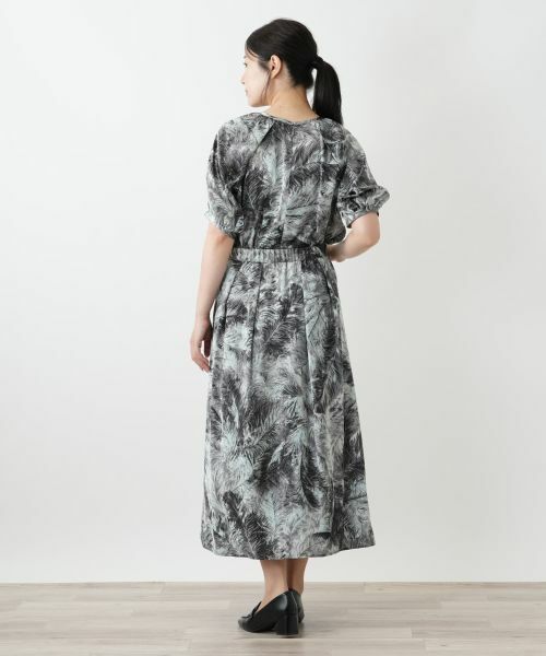 Leilian / レリアン ミニ・ひざ丈スカート | プリントフレアスカート | 詳細3