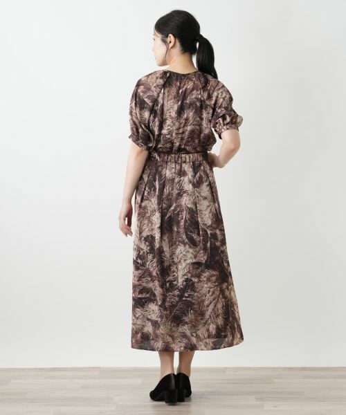 Leilian / レリアン ミニ・ひざ丈スカート | プリントフレアスカート | 詳細6