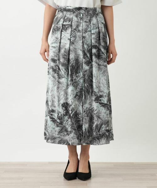 Leilian / レリアン ミニ・ひざ丈スカート | プリントフレアスカート | 詳細7