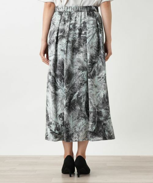 Leilian / レリアン ミニ・ひざ丈スカート | プリントフレアスカート | 詳細9