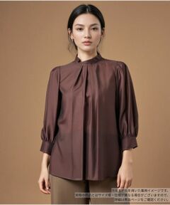 Leilian / レリアン シャツ・ブラウス | タックブラウス