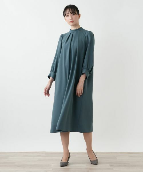 Leilian / レリアン ドレス | スタンドカラーワンピース | 詳細10
