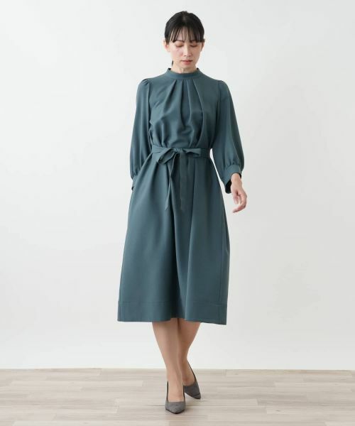 Leilian / レリアン ドレス | スタンドカラーワンピース | 詳細7
