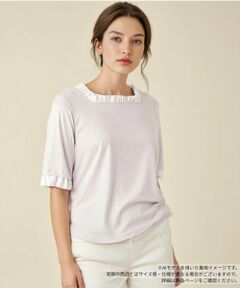 Leilian / レリアン カットソー | スクエアネックカットソー