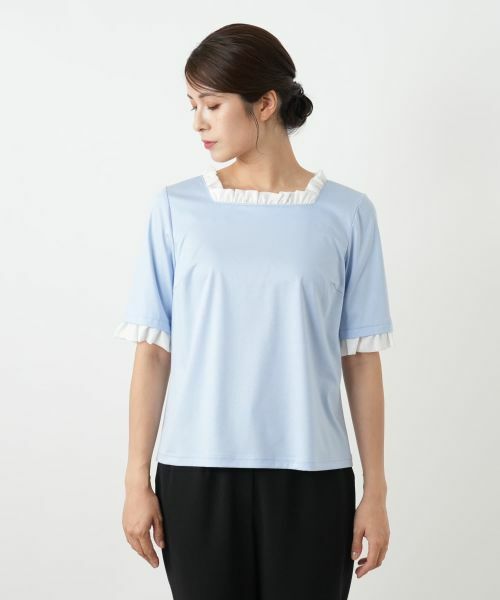 Leilian / レリアン カットソー | スクエアネックカットソー | 詳細10