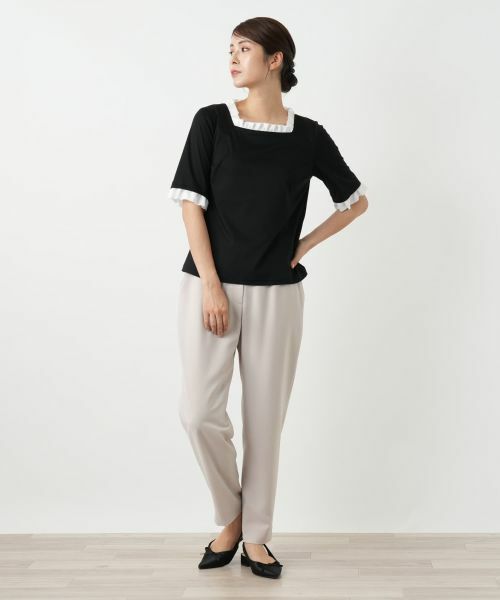 Leilian / レリアン カットソー | スクエアネックカットソー | 詳細4